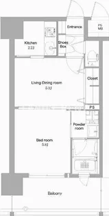 エンクレストNEO博多駅南【7階】の間取り