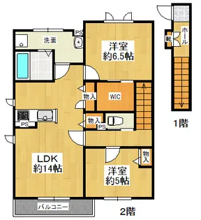 積水シャーメゾン・サンモールB【1階】の間取り