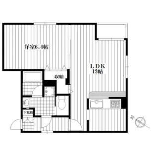 b CASA月島【2階】の間取り