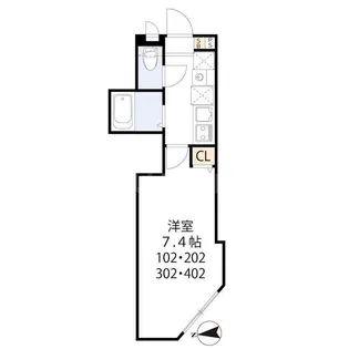 ティーグル足立島根【3階】の間取り