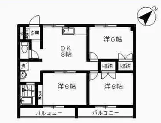 クレール小瀬【3階】の間取り