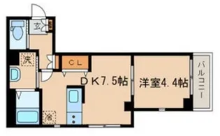 シーズ ガレリア目黒【2階】の間取り