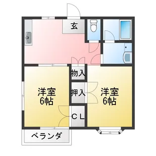 ピュアコートII【2階】の間取り