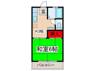 大橋ハイム【1階】の間取り