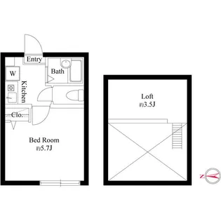 シャンテ糀谷【3階】の間取り