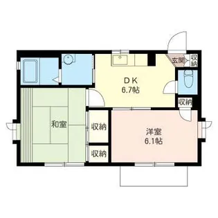 ドゥ・コパテル B【1階】の間取り