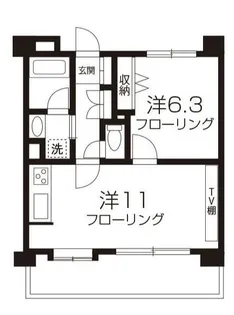 クリオ恵比寿弐番館【3階】の間取り