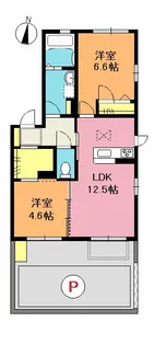 フレ・ヴァン【1階】の間取り