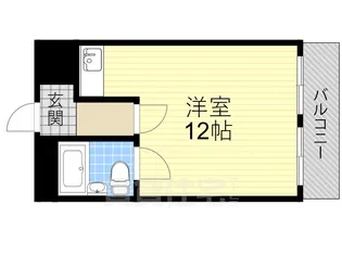 ミフネセントラルベア東三国【6階】の間取り