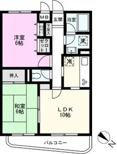 トーユーハイツ東川口【2階】の間取り