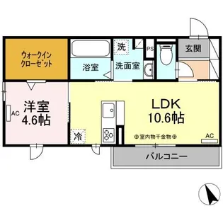 リーベルアルト【2階】の間取り