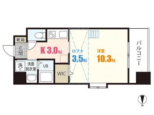 プレジールジョイ西原【2階】の間取り
