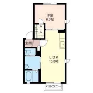 ヴァンソレイユ【2階】の間取り