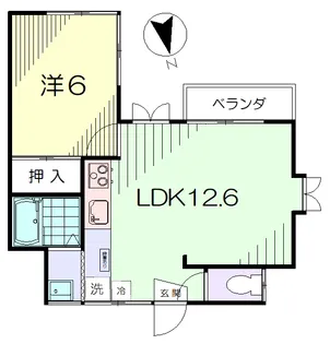 NORTH VILLAGE(ノース・ヴィレッヂ)【2階】の間取り