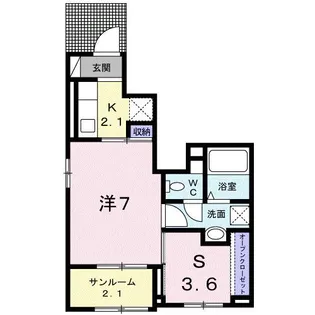 ラ・リベルタ【1階】の間取り