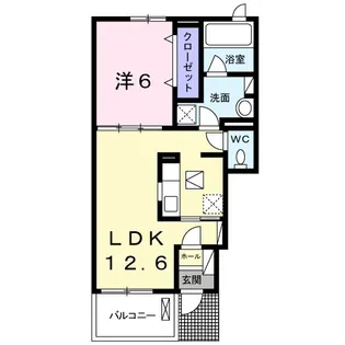 コンフォート長久手【1階】の間取り