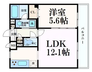 アンジュ京都天神川【3階】の間取り