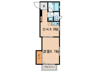 サニーパークサイド【3階】の間取り