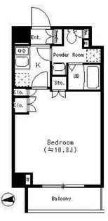 パークキューブ四谷三丁目【6階】の間取り