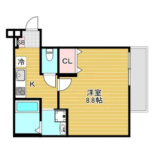 フジパレス天神II番館【1階】の間取り
