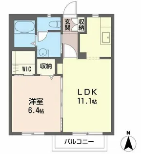ベルデュールIII【2階】の間取り