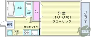 ルミナス旭ヶ丘【1階】の間取り