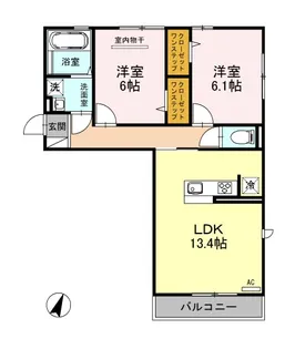 エスポワールIII【3階】の間取り