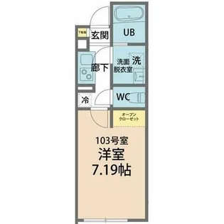 カインドネス愛甲石田【1階】の間取り