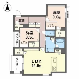フォレスト覚王山通【4階】の間取り