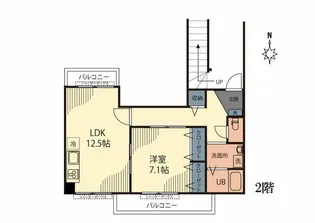 エム・ティー・3【2階】の間取り