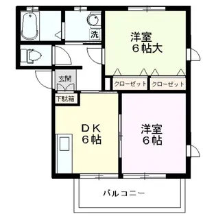 ガーディニア【1階】の間取り