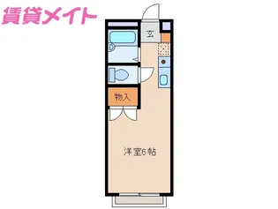 エステートピアKKM【2階】の間取り
