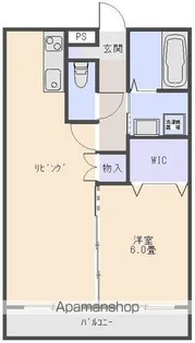 エグゼタウン鳴門【1階】の間取り