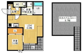 Grandtic Orange【2階】の間取り