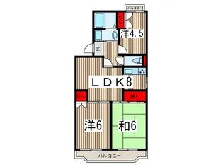 クレール槙【3階】の間取り