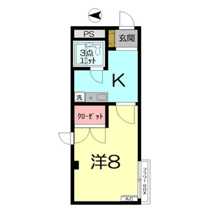 コートハウスヒラヤマ【3階】の間取り