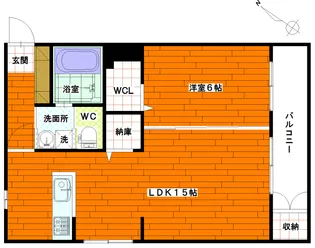 カルチェ尾本【2階】の間取り
