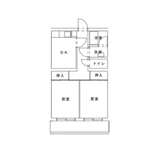 ハイツ稲沢H棟【3階】の間取り