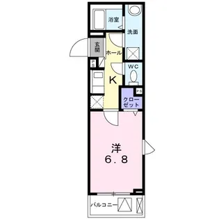 カーサ・デル・ガット【3階】の間取り