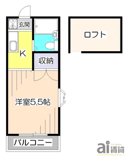 ヴィラロシナンテ【2階】の間取り