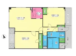 JLBグランエクリュ飛鳥山【4階】の間取り