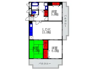 サンビラ千歳の間取り