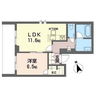 セントリビエ湘南台【1階】の間取り