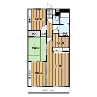 フォレストヒルズ磯子【6階】の間取り