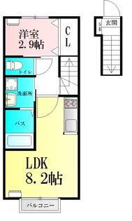 プレミアムホワイト【2階】の間取り
