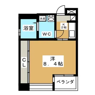 GRANDUKE代官町【2階】の間取り