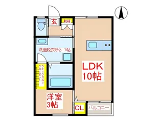 Canna lily 隼人【2階】の間取り