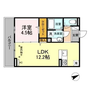 D-room住吉B【2階】の間取り