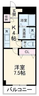 ポワール・K【1階】の間取り