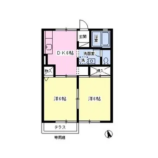 ディアコートII【1階】の間取り